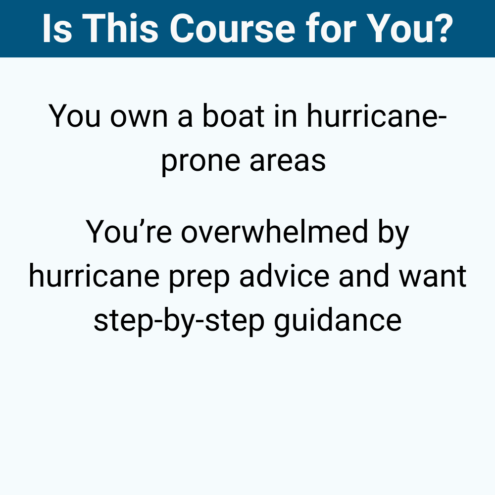 Comprehensive Hurricane Prep for Boaters