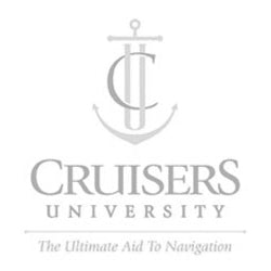 Cruisers University logo, where The Boat Galley team teaches in-depth liveaboard and cruising seminars.