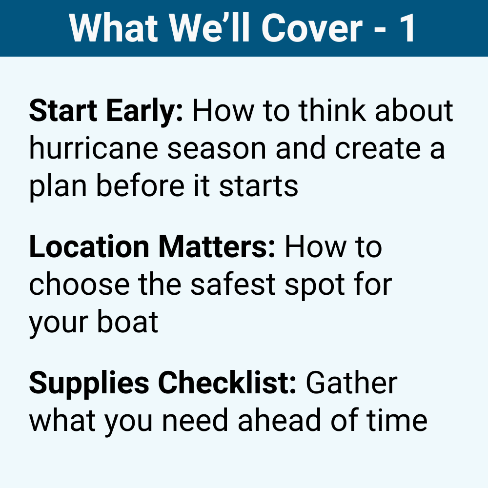 Comprehensive Hurricane Prep for Boaters