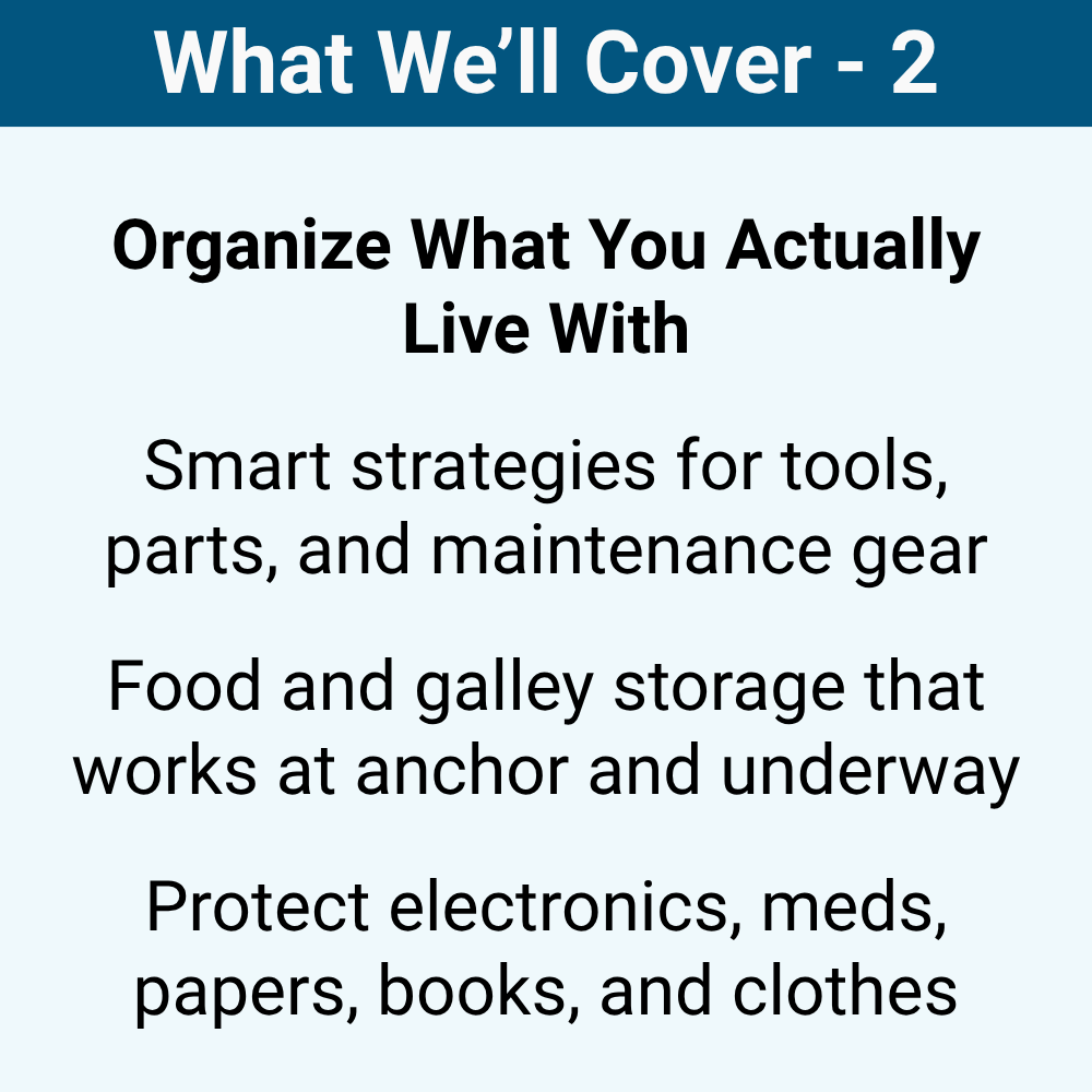Storage Solutions For Life Aboard