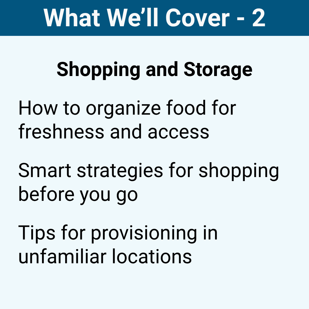 Provisioning, Meal Planning, and Food Storage for Boaters