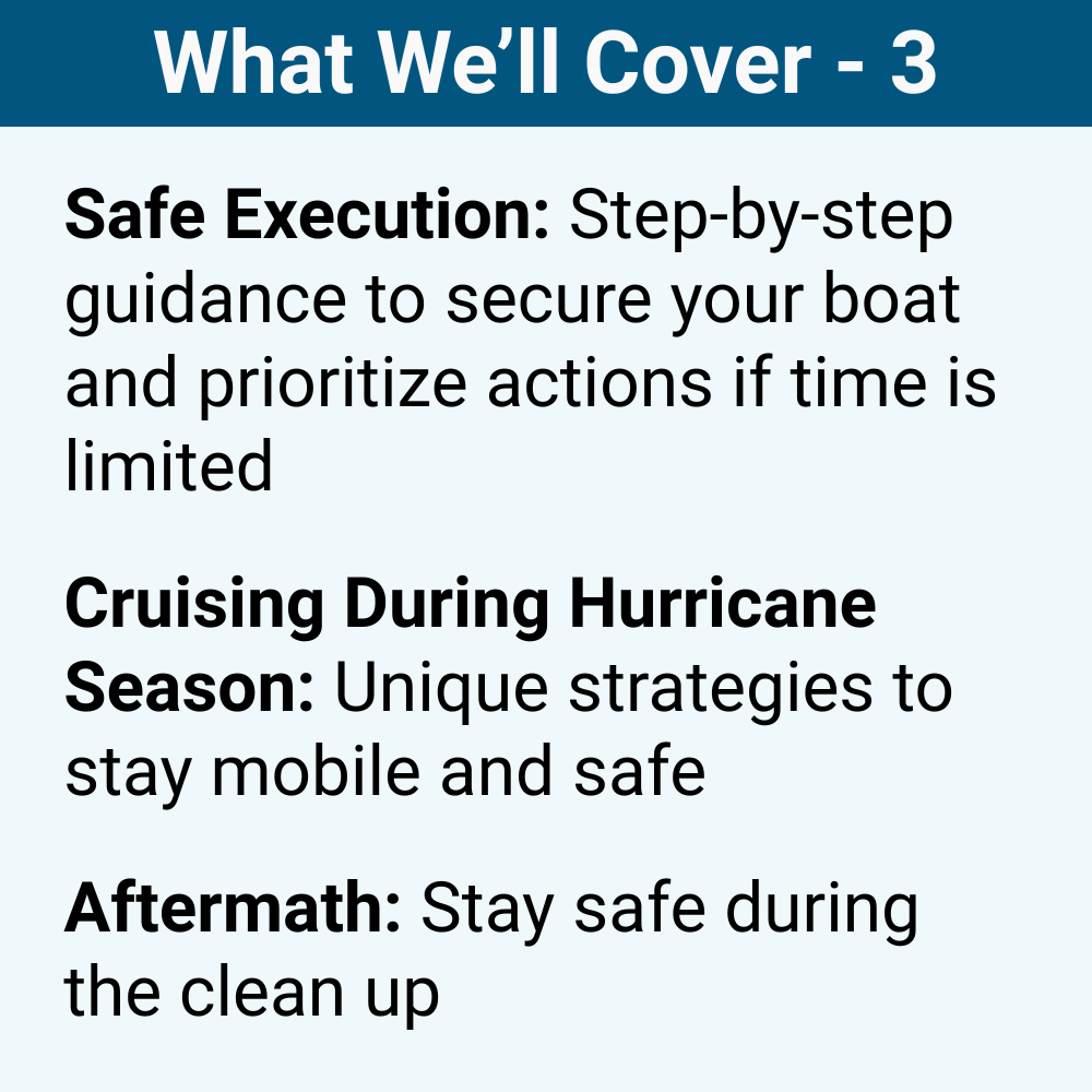 Comprehensive Hurricane Prep for Boaters