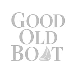 Good Old Boat Magazine logo, showcasing articles by The Boat Galley team on maintaining and cruising older boats.