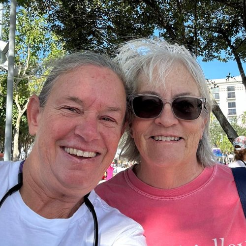 Photo of Nica Waters (left) and Carolyn Shearlock, the team behind The Boat Galley Podcast, marking its launch.