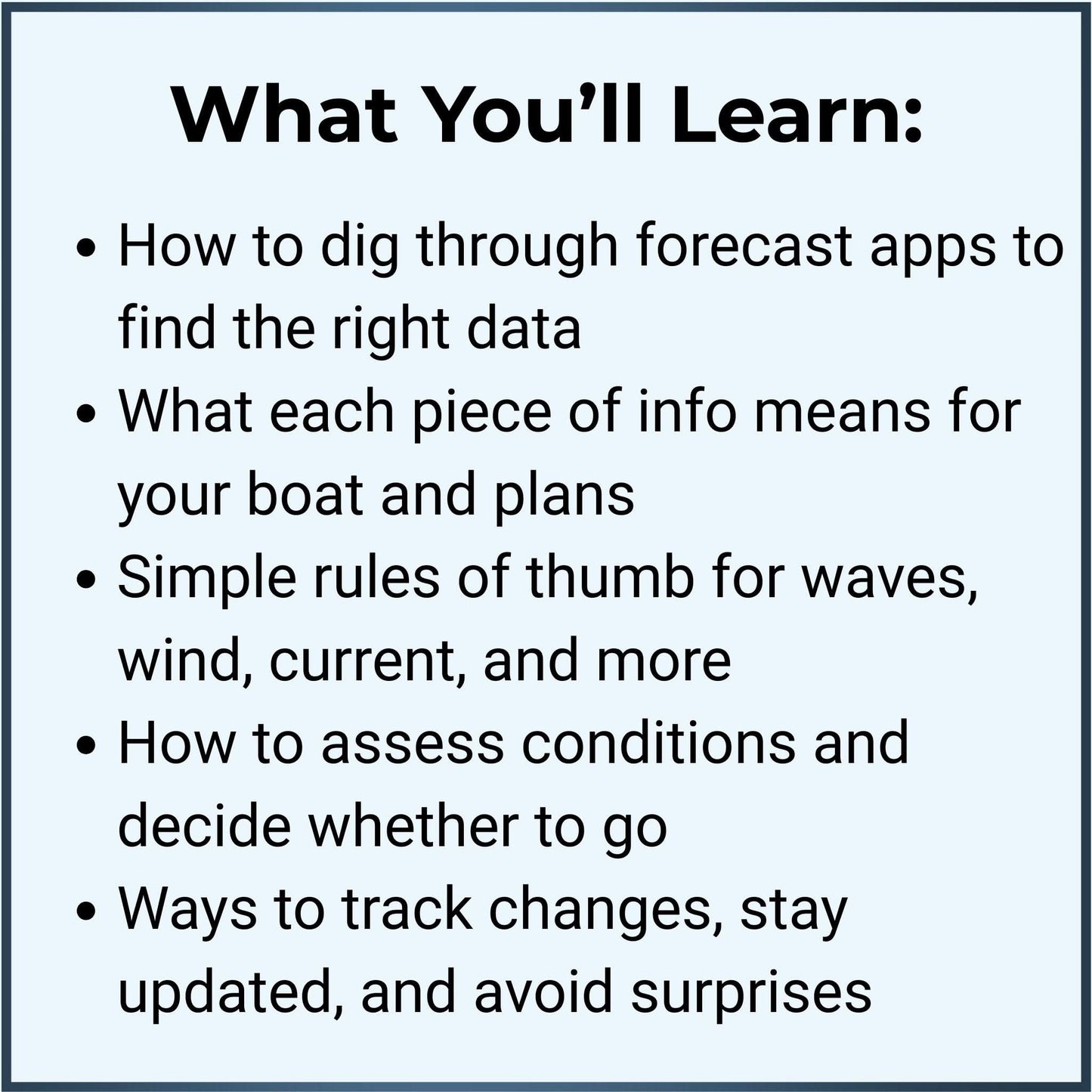 Weather Basics For Boaters: The Details That Matter