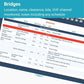 The Boat Galley’s New England Cruising Guide features a “Bridges” section with a quick reference table listing each bridge’s location, name, clearance, tide info, VHF channel, and notes for Cape Cod to Maine.