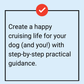 Tile for Cruising With Your Dog course, with tips to train, care for, and safely live aboard with your dog while cruising.