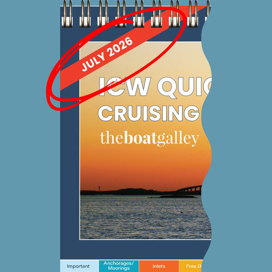 The ICW Quick Reference Cruising Guide cover banner showing when the information was last confirmed, so you can see at a glance how current your copy is.
