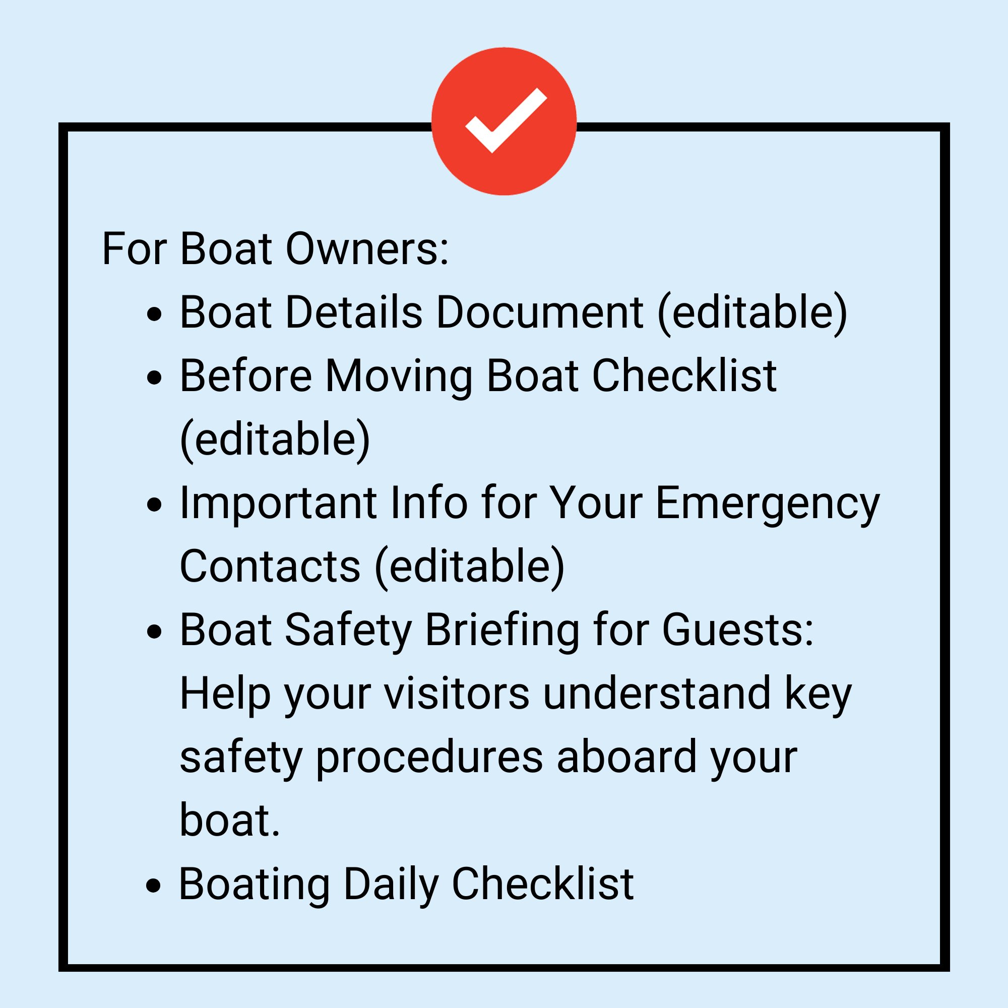 Documents for Boat Buyers and Owners