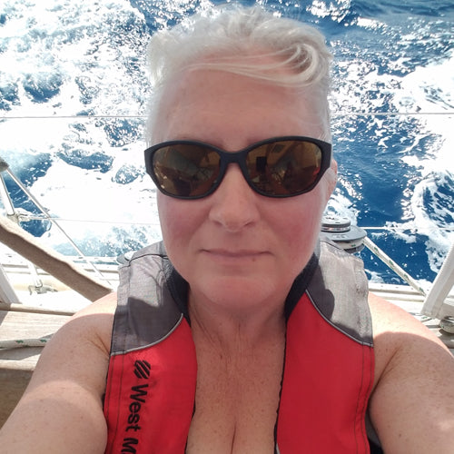 Julie Tijerina: Graphics designer for The Boat Galley, 8 years living aboard, cruising the US East Coast and SE Caribbean.