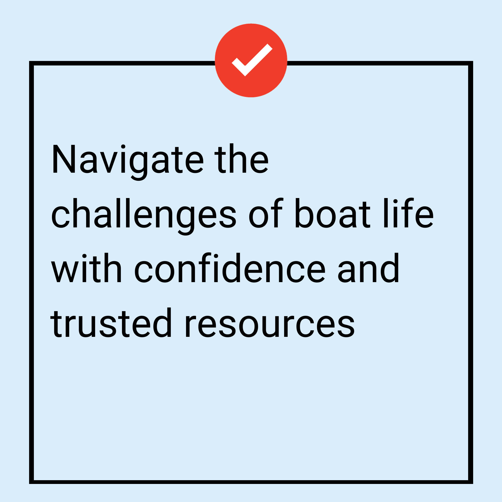 Tile image for the free mini-course Overcoming Overwhelm, offering strategies to tackle the challenges of boat life.