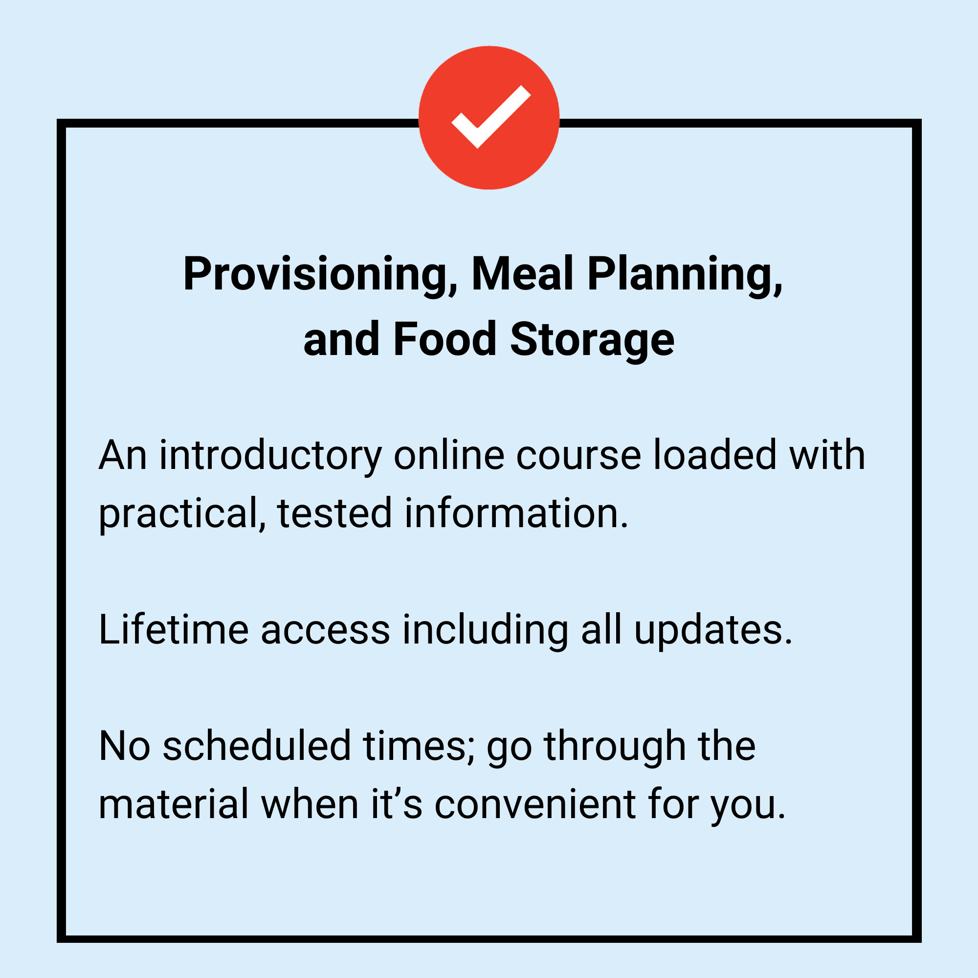 Provisioning, Meal Planning, and Food Storage for Boaters