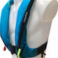 The Cruising Solutions TeamO PFD with BackTow™ - Coastal Blue UML Mark 5i features black straps, a buckle, and is shown on a white mannequin. "TeamO" branding is visible—ideal for coastal sailing personal flotation safety.