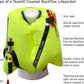 TeamO PFD with BackTow™ - Coastal Black with Orange UML Mark 5i