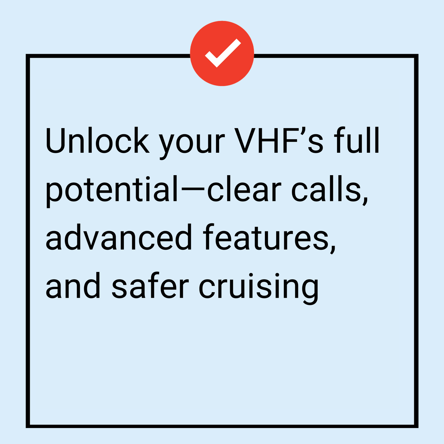 Tile for VHF Radios course, teaching boaters how to operate VHF radios, communicate clearly, and follow best practices for safe boating.