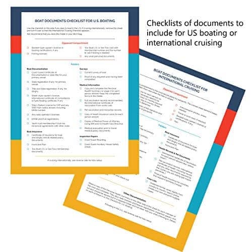Checklist in the Boat Documents Organizer to make sure you have all needed documents