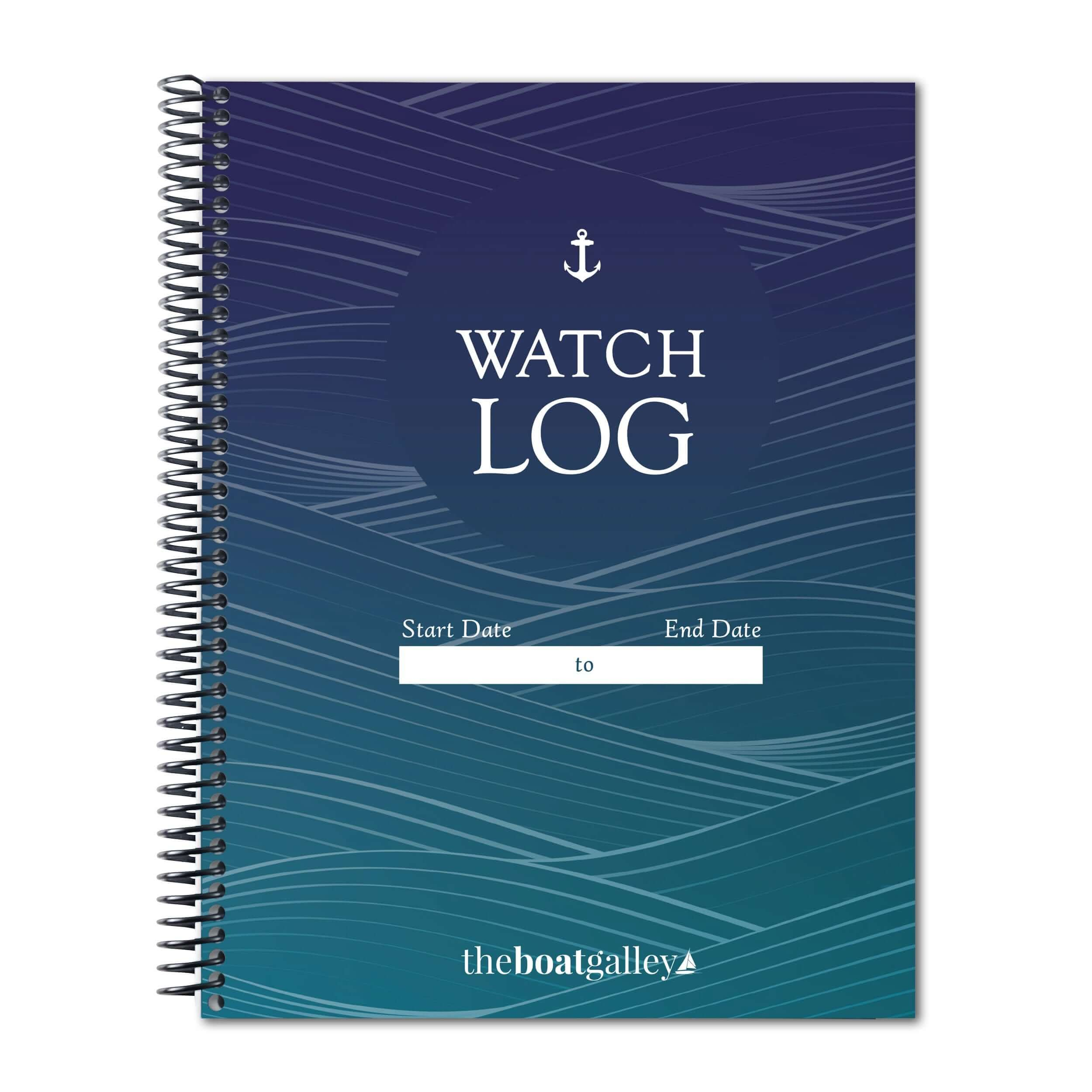 Watch logbook for boaters: record critical watch details, observations, and boat status updates.