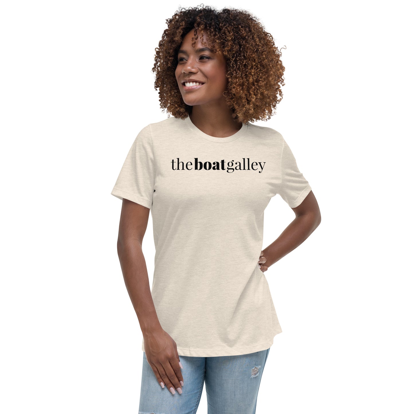 Women's Cotton Relaxed Fit Logo T-shirt